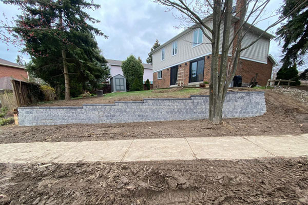 Retaining Wall Installation